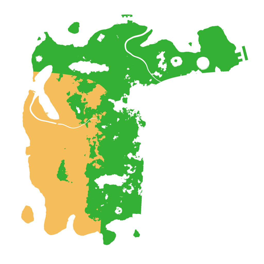 Biome Rust Map: Procedural Map, Size: 3700, Seed: 680158889
