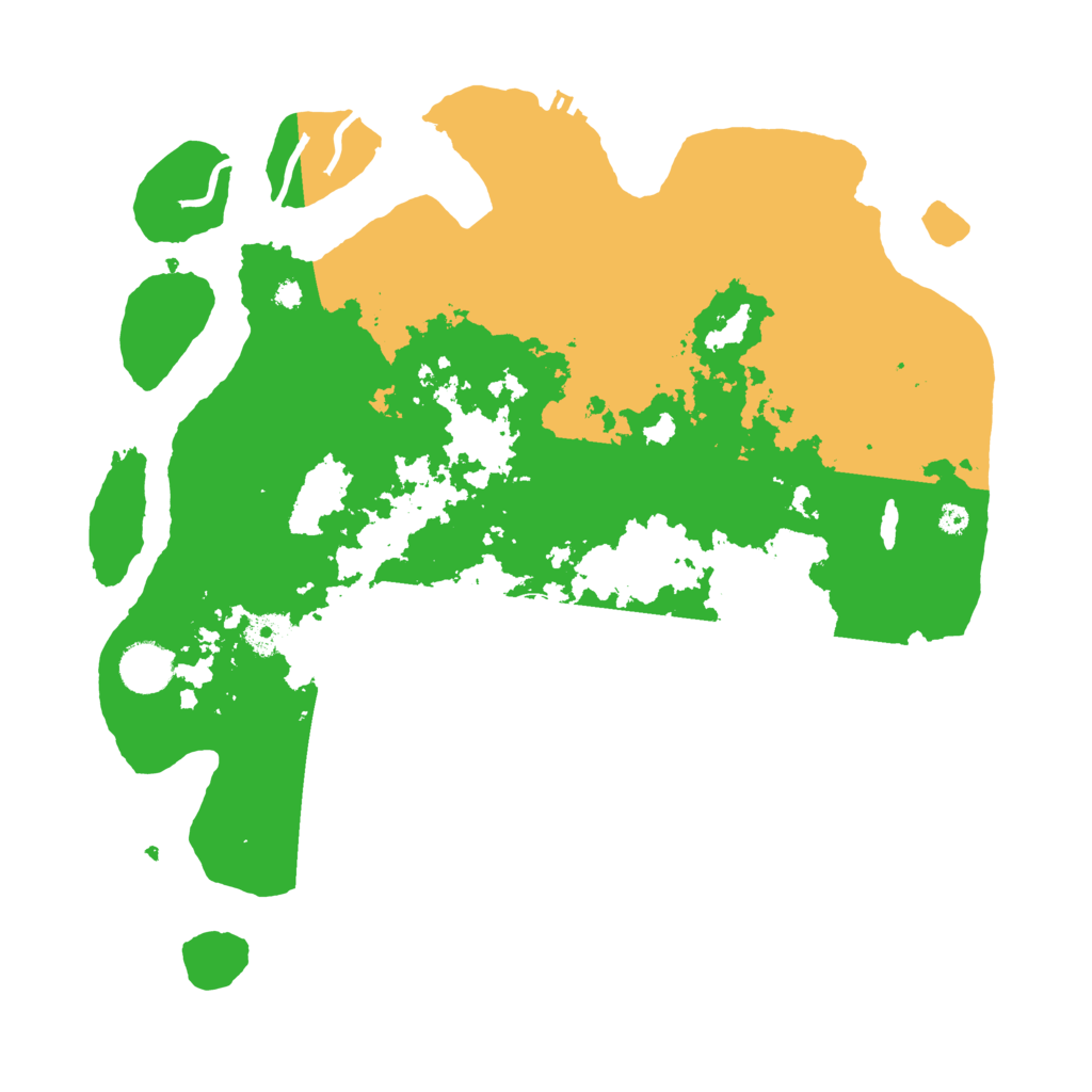 Biome Rust Map: Procedural Map, Size: 3700, Seed: 1036921627