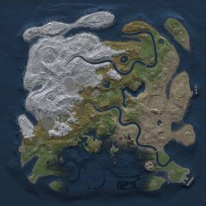 Thumbnail Rust Map: Procedural Map, Size: 4000, Seed: 85, 14 Monuments