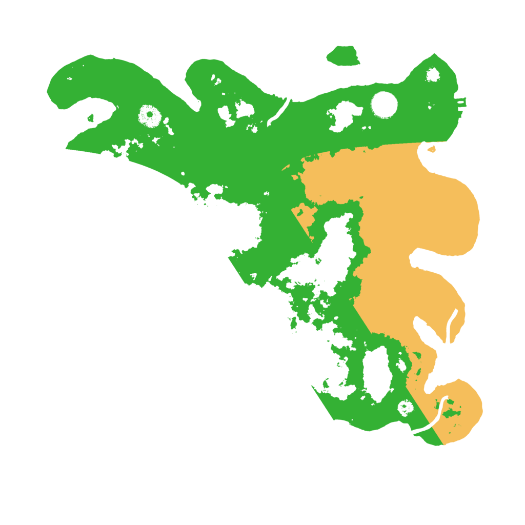 Biome Rust Map: Procedural Map, Size: 3500, Seed: 6259638