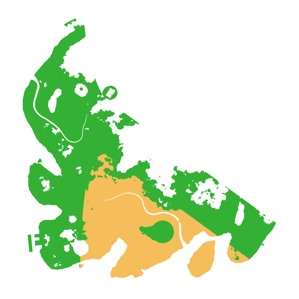 Biome Rust Map: Procedural Map, Size: 3500, Seed: 96732280
