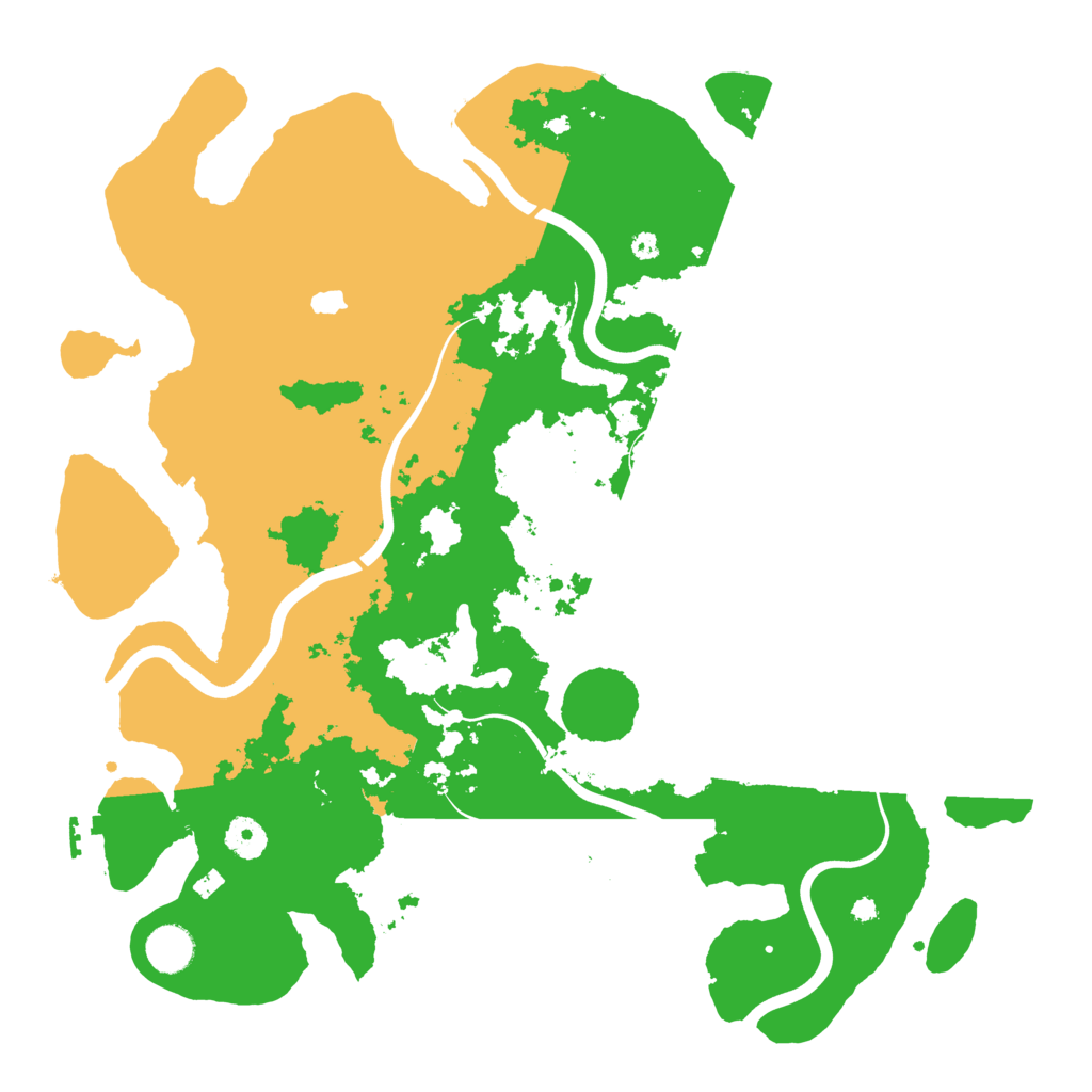 Biome Rust Map: Procedural Map, Size: 4000, Seed: 16605
