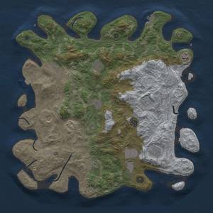 Thumbnail Rust Map: Procedural Map, Size: 4250, Seed: 161213541, 18 Monuments