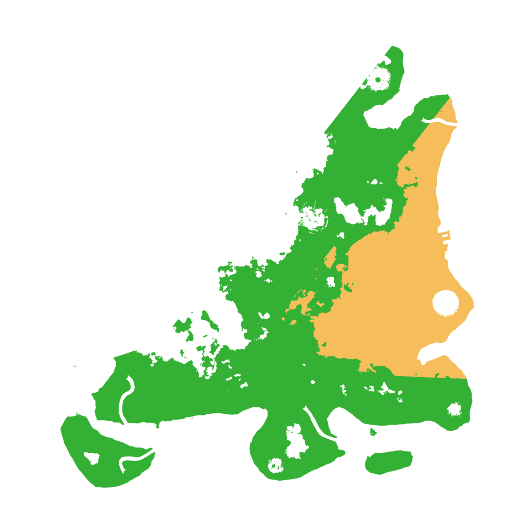 Biome Rust Map: Procedural Map, Size: 3500, Seed: 38019560