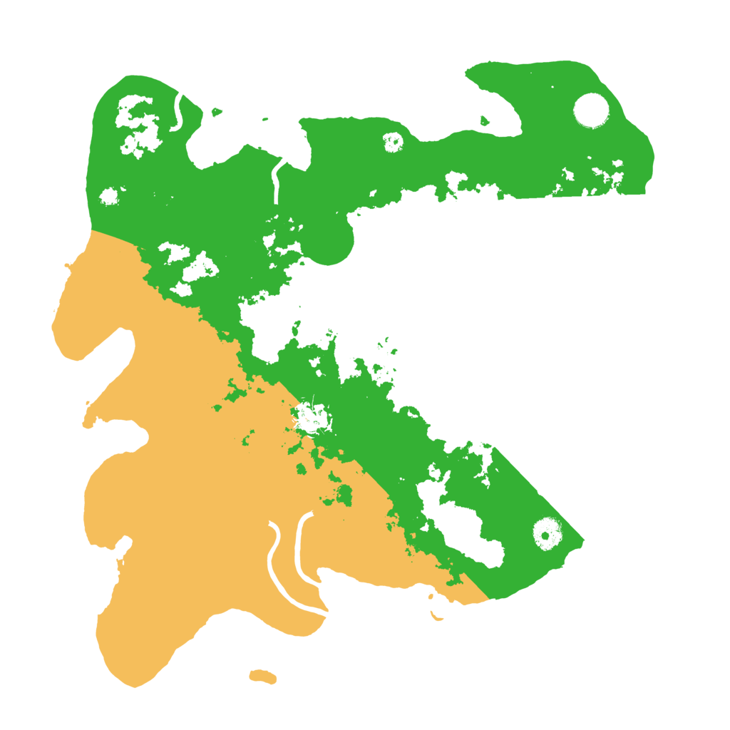 Biome Rust Map: Procedural Map, Size: 3700, Seed: 405070105