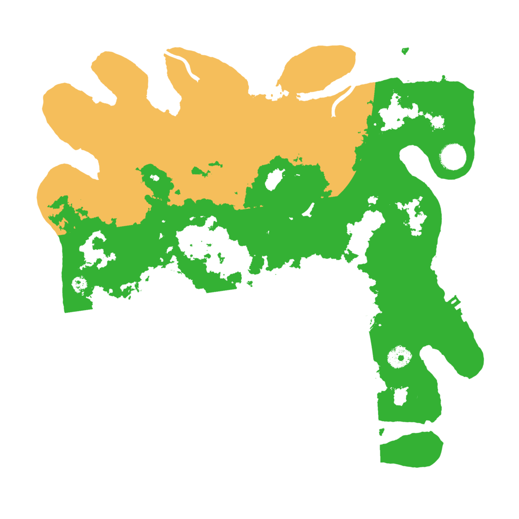 Biome Rust Map: Procedural Map, Size: 3500, Seed: 29142