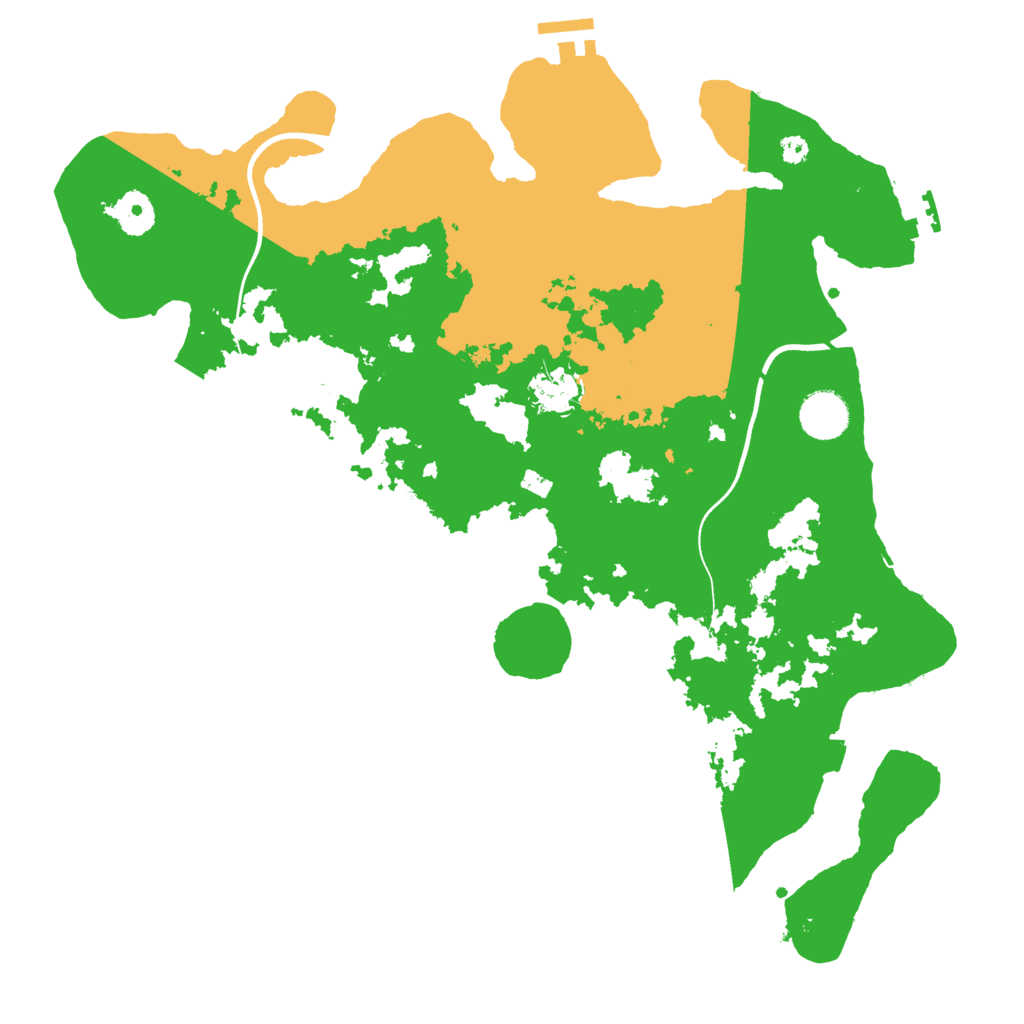 Biome Rust Map: Procedural Map, Size: 3699, Seed: 1965