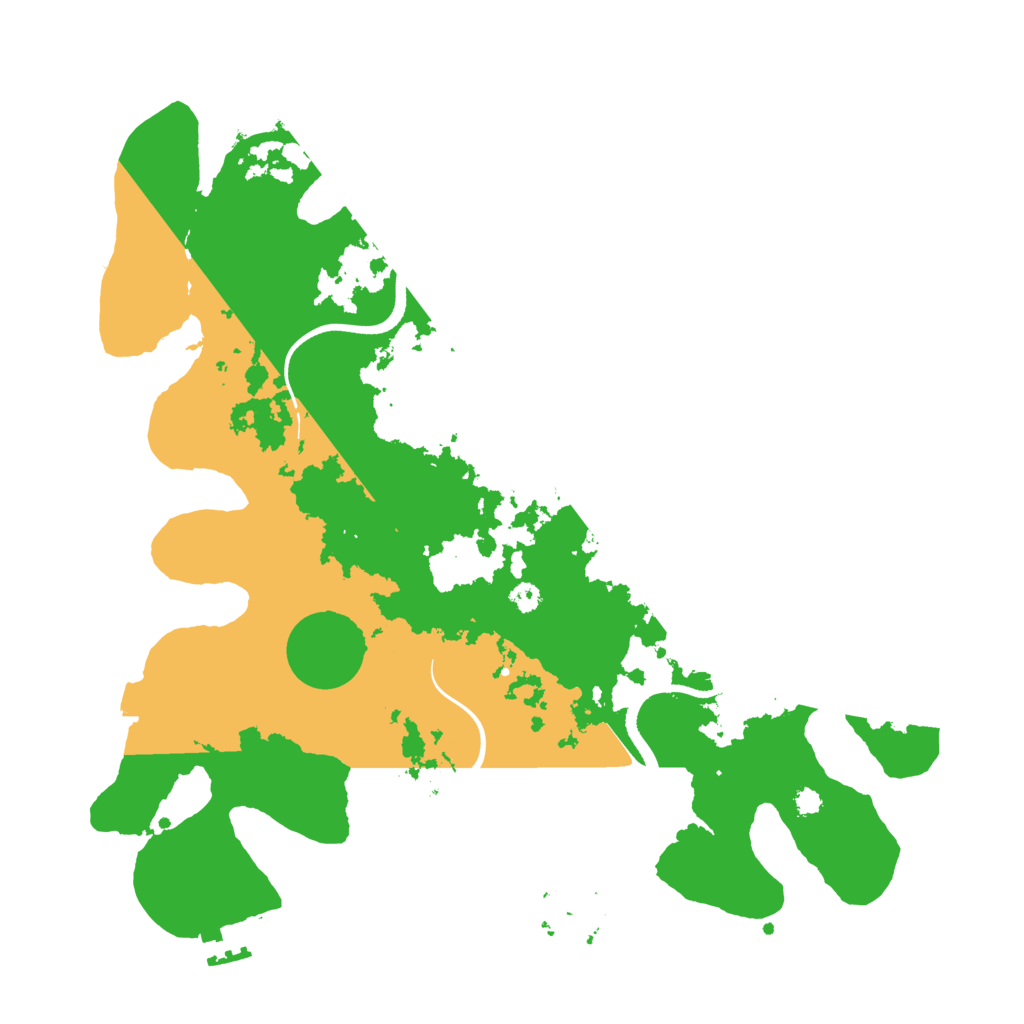 Biome Rust Map: Procedural Map, Size: 3500, Seed: 78006166