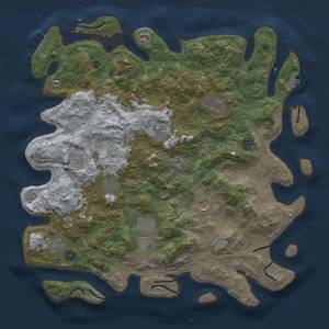 Thumbnail Rust Map: Procedural Map, Size: 4500, Seed: 812, 17 Monuments