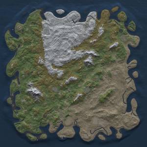 Thumbnail Rust Map: Procedural Map, Size: 6000, Seed: 40400, 18 Monuments