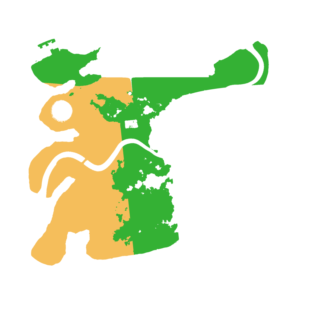 Biome Rust Map: Procedural Map, Size: 2600, Seed: 2456256