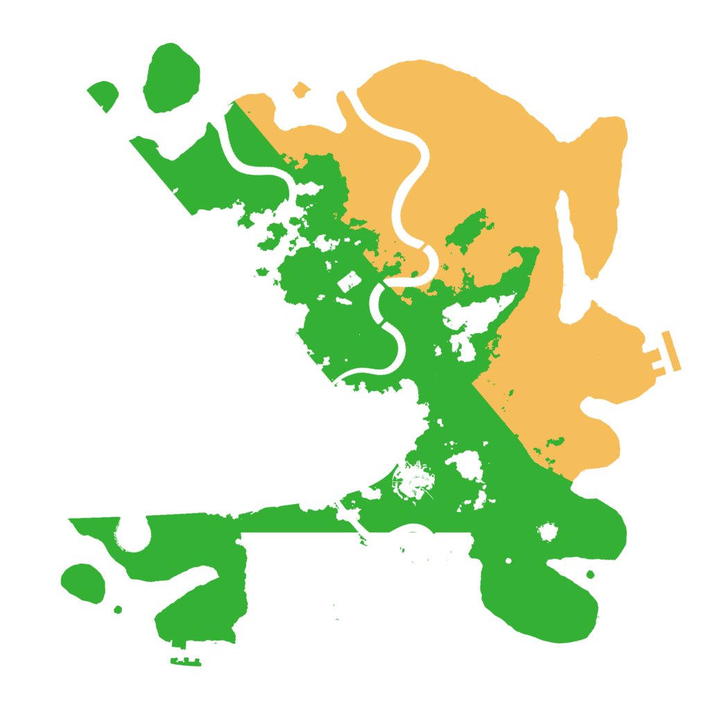 Biome Rust Map: Procedural Map, Size: 3500, Seed: 13945623