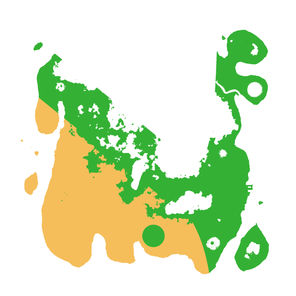 Biome Rust Map: Procedural Map, Size: 3500, Seed: 22896453