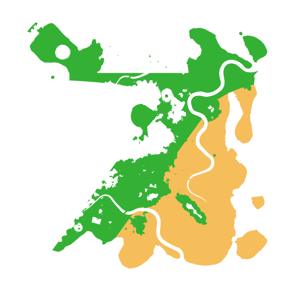 Biome Rust Map: Procedural Map, Size: 3500, Seed: 74406036