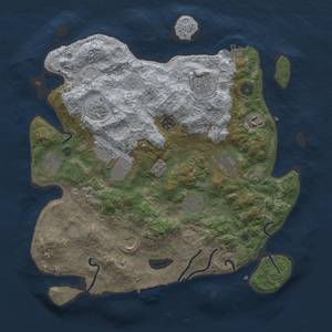 Thumbnail Rust Map: Procedural Map, Size: 3800, Seed: 11, 17 Monuments