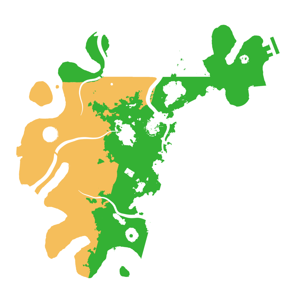 Biome Rust Map: Procedural Map, Size: 3500, Seed: 514295087