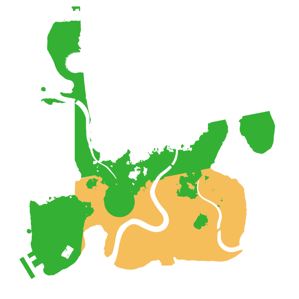 Biome Rust Map: Procedural Map, Size: 2600, Seed: 1759554516