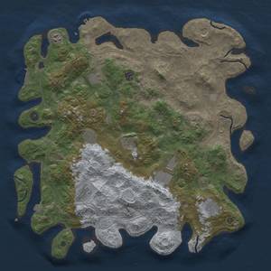 Thumbnail Rust Map: Procedural Map, Size: 4500, Seed: 719143902, 19 Monuments