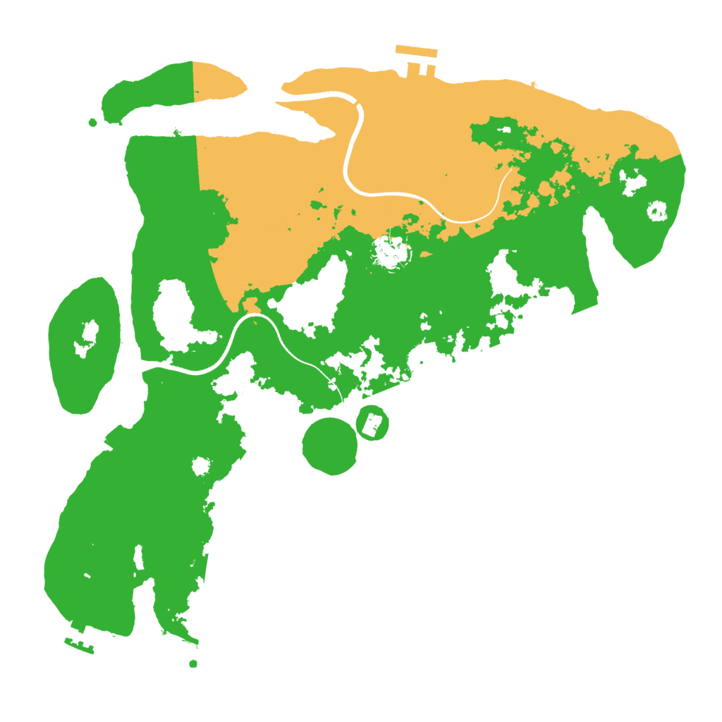 Biome Rust Map: Procedural Map, Size: 3500, Seed: 34724368