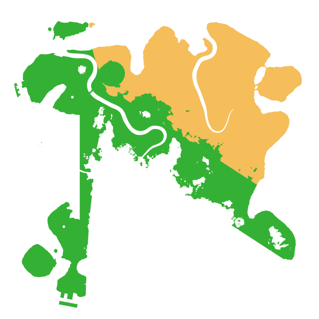 Biome Rust Map: Procedural Map, Size: 3500, Seed: 62222294