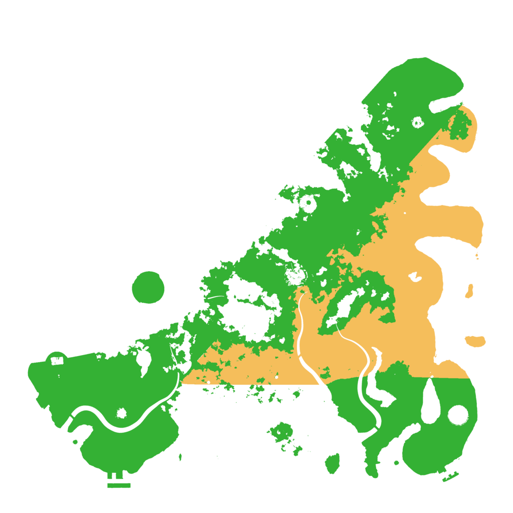 Biome Rust Map: Procedural Map, Size: 4500, Seed: 380783512