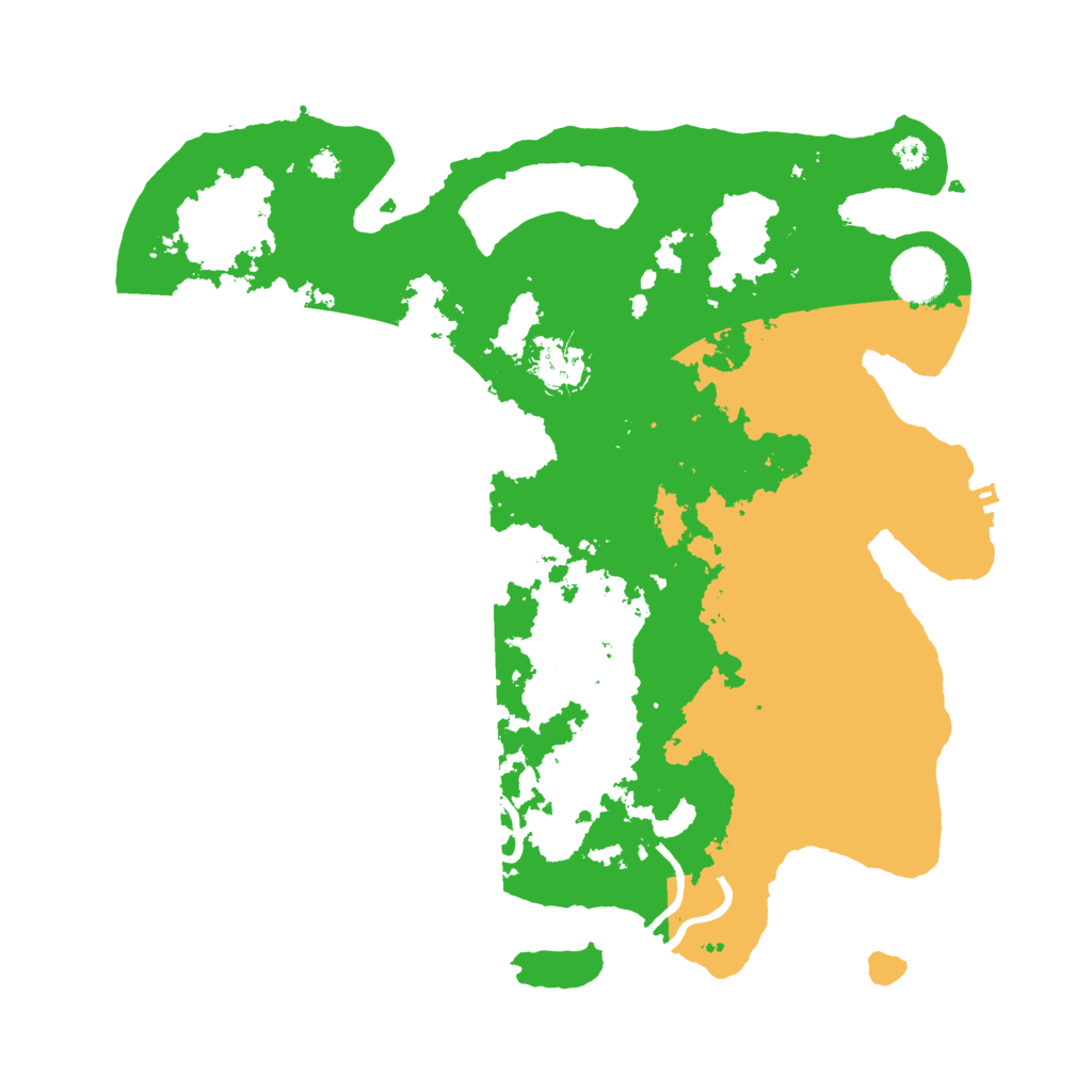 Biome Rust Map: Procedural Map, Size: 3500, Seed: 95184780