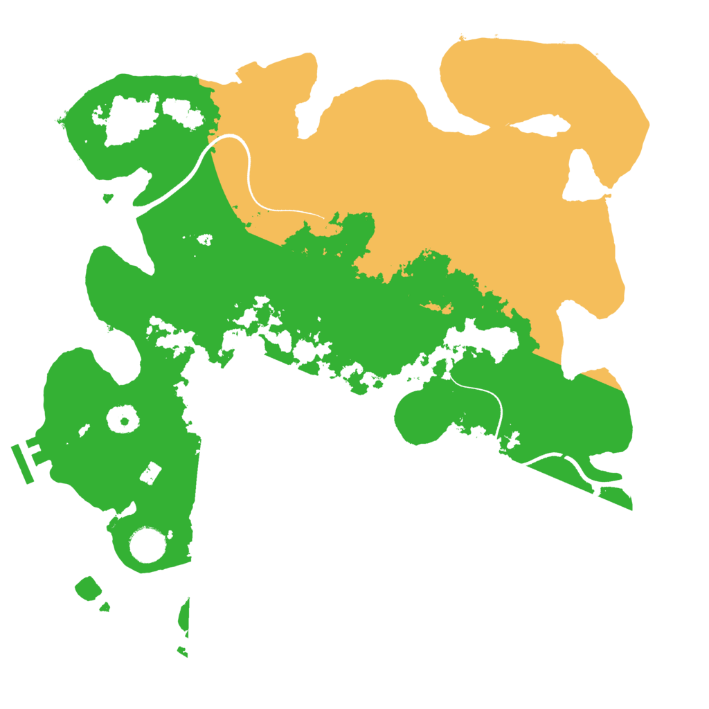 Biome Rust Map: Procedural Map, Size: 3500, Seed: 56315891