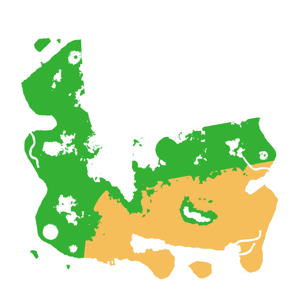 Biome Rust Map: Procedural Map, Size: 3500, Seed: 507066599