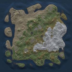 Thumbnail Rust Map: Procedural Map, Size: 4250, Seed: 1858016015, 18 Monuments