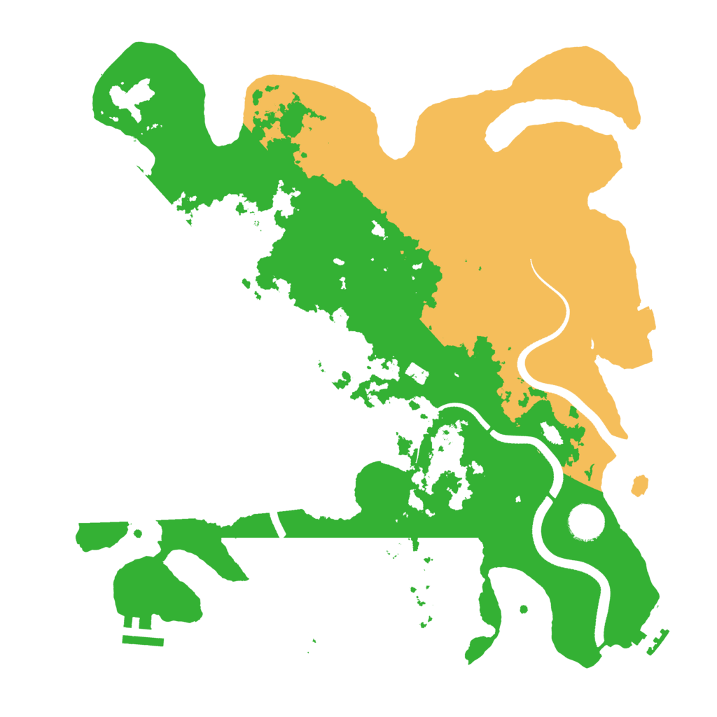 Biome Rust Map: Procedural Map, Size: 3500, Seed: 45373958