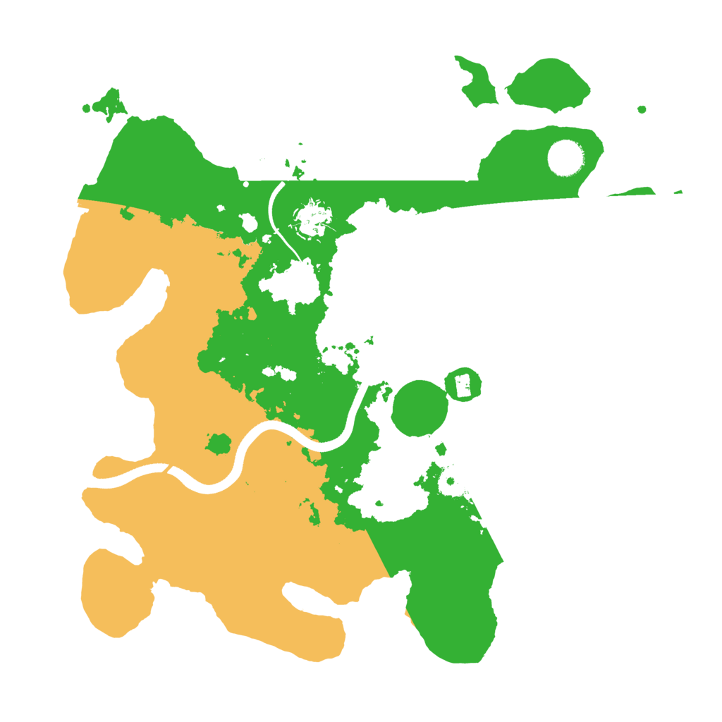 Biome Rust Map: Procedural Map, Size: 3500, Seed: 116438901