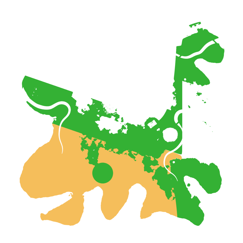 Biome Rust Map: Procedural Map, Size: 3100, Seed: 68151782