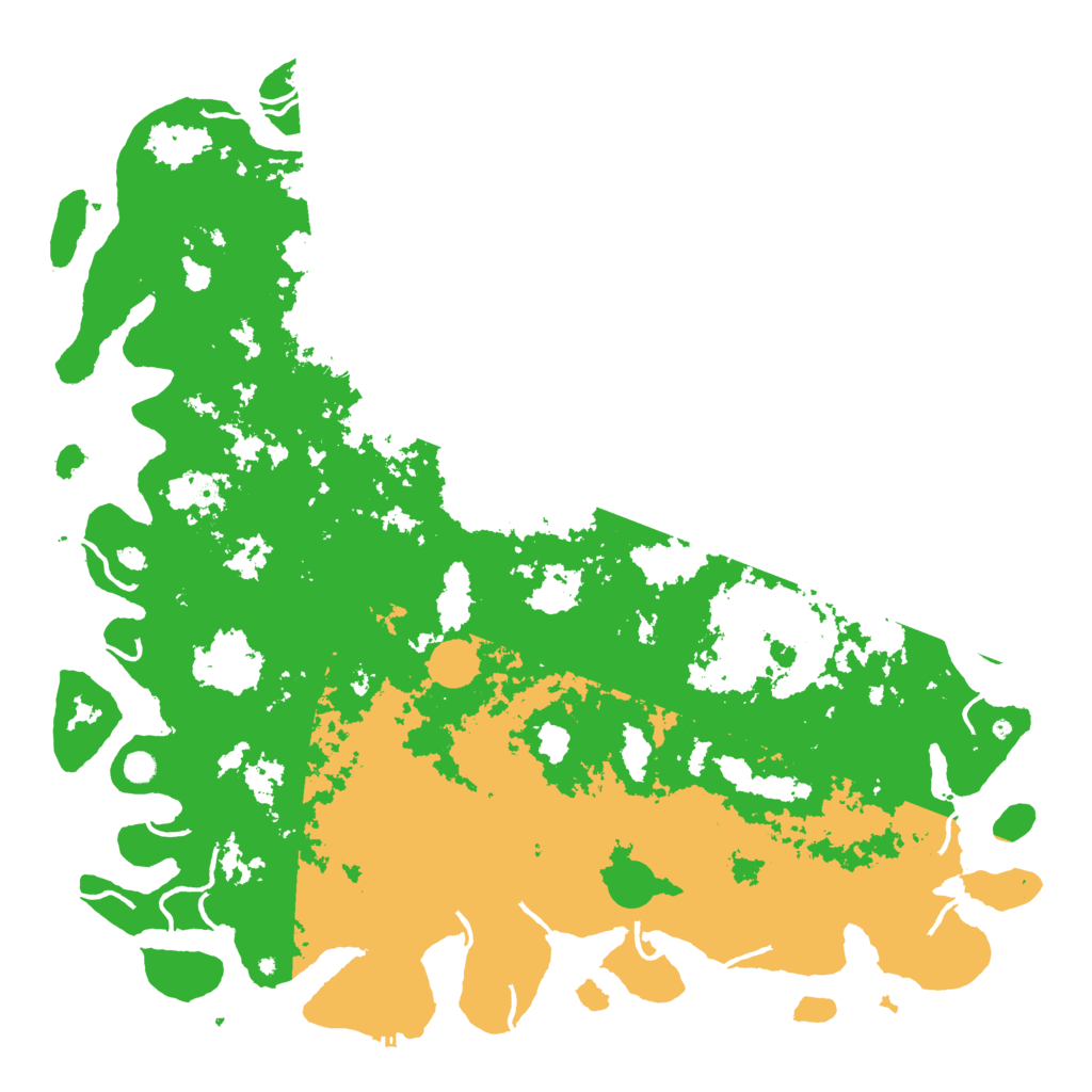 Biome Rust Map: Procedural Map, Size: 6000, Seed: 18436572