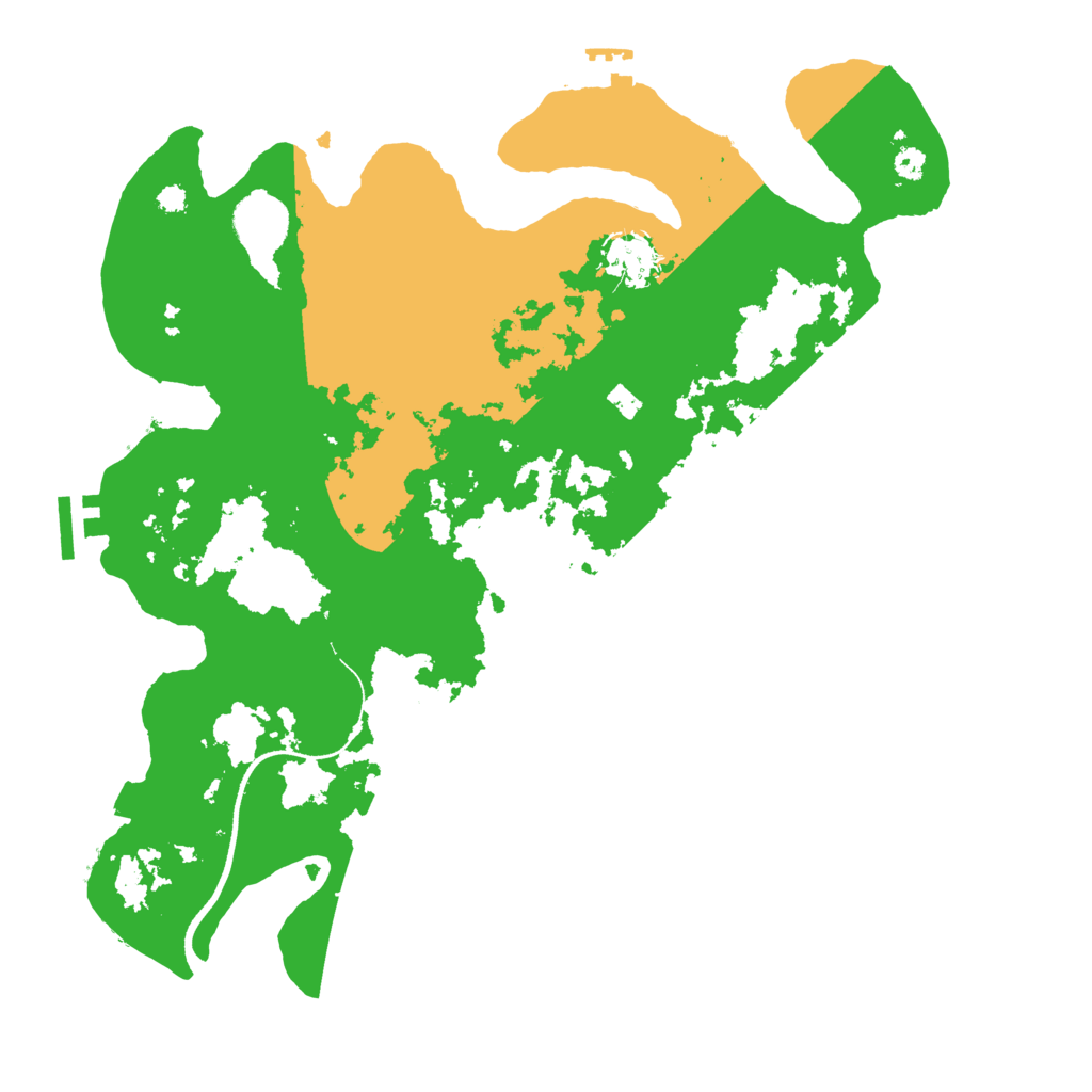 Biome Rust Map: Procedural Map, Size: 3500, Seed: 49767417