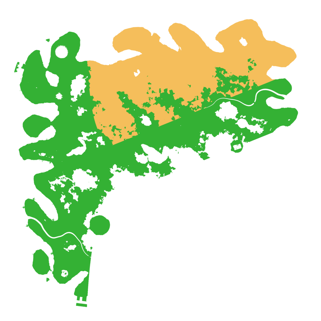 Biome Rust Map: Procedural Map, Size: 4500, Seed: 587954