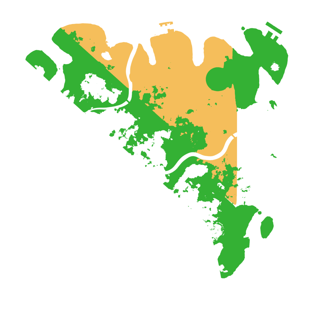 Biome Rust Map: Procedural Map, Size: 3500, Seed: 61269542