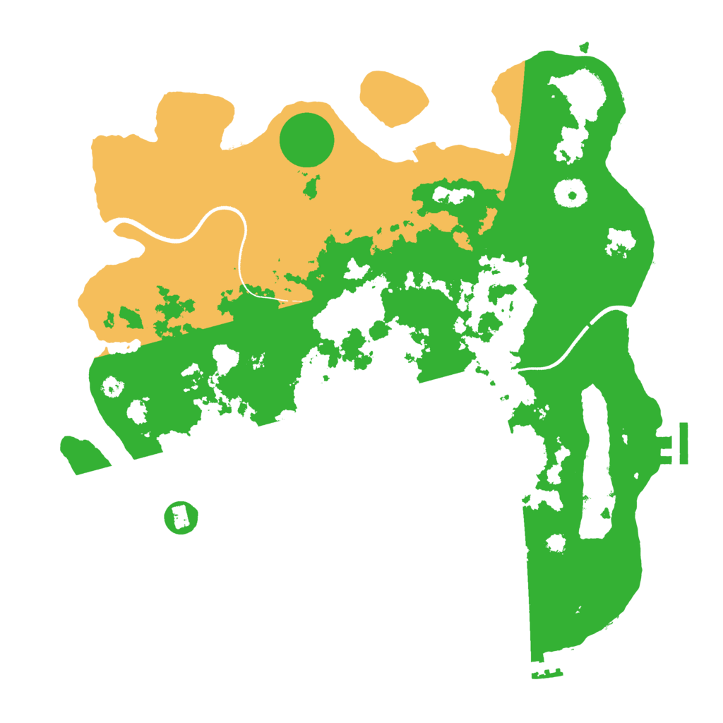 Biome Rust Map: Procedural Map, Size: 3500, Seed: 16656119