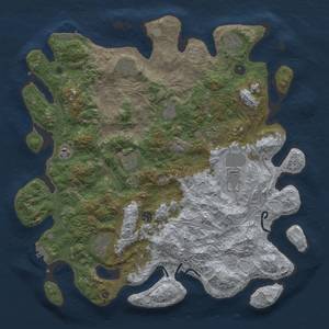 Thumbnail Rust Map: Procedural Map, Size: 4500, Seed: 1951331351, 17 Monuments