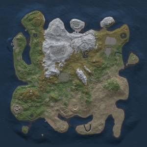 Thumbnail Rust Map: Procedural Map, Size: 3500, Seed: 4159426, 15 Monuments