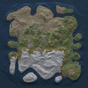 Thumbnail Rust Map: Procedural Map, Size: 4000, Seed: 3299057, 18 Monuments