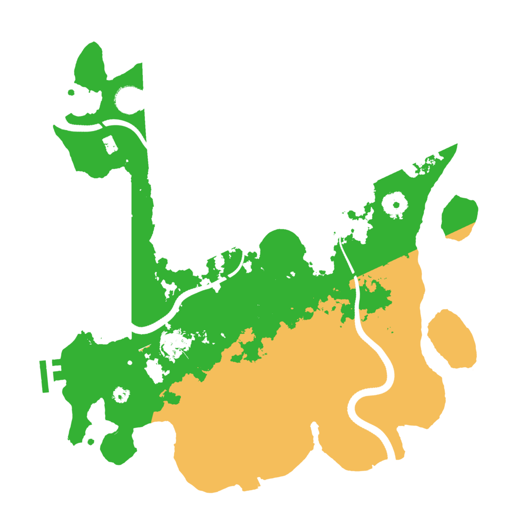 Biome Rust Map: Procedural Map, Size: 3300, Seed: 1417