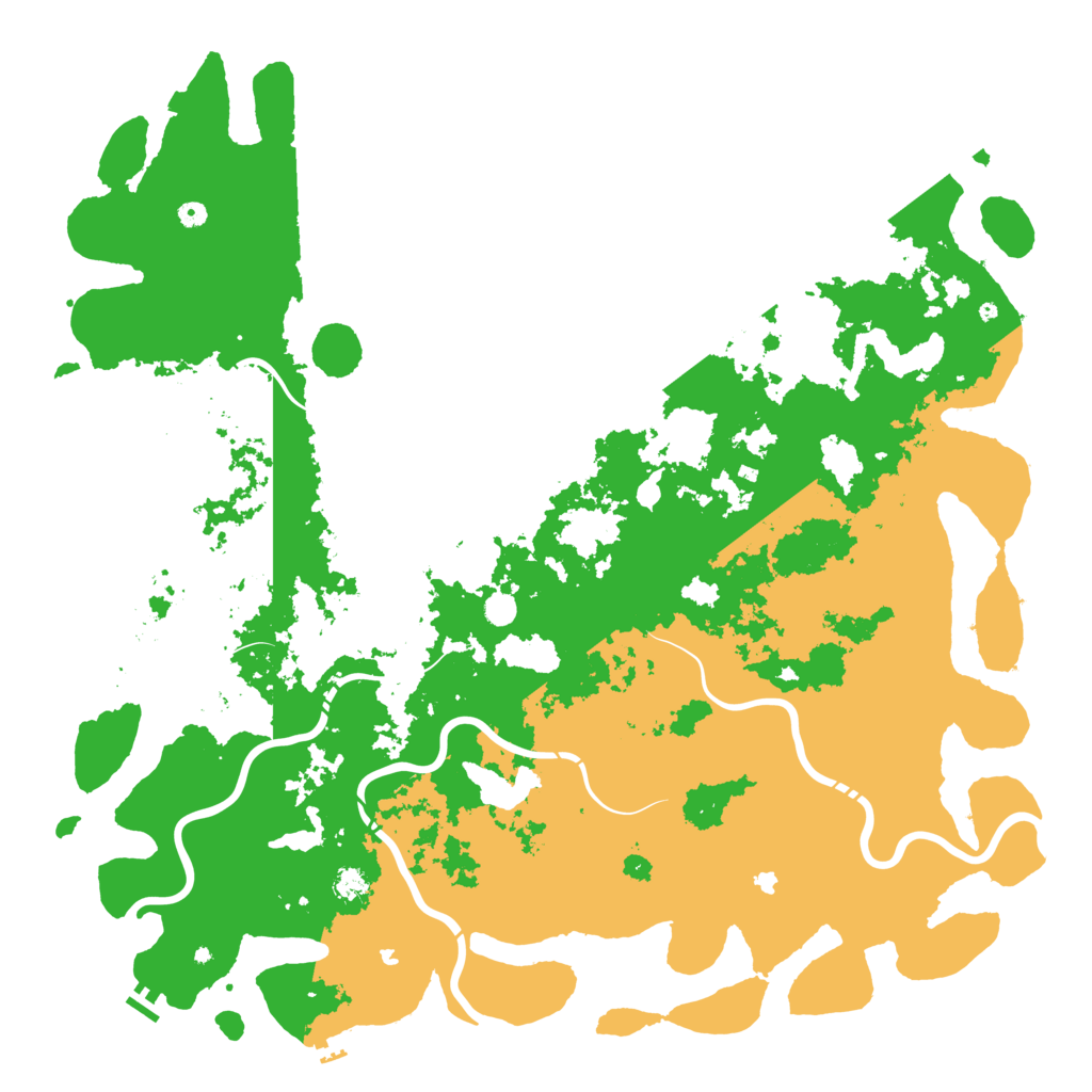 Biome Rust Map: Procedural Map, Size: 6000, Seed: 57639374