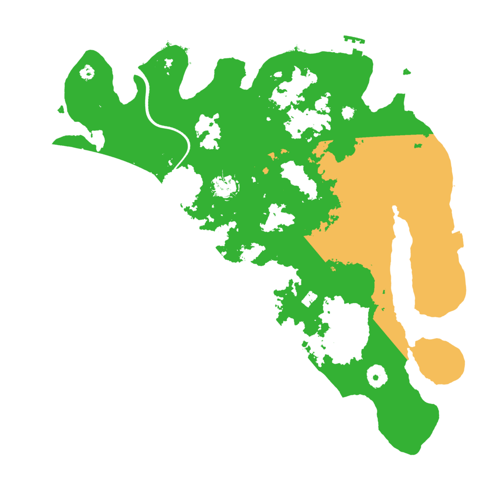 Biome Rust Map: Procedural Map, Size: 3500, Seed: 16898