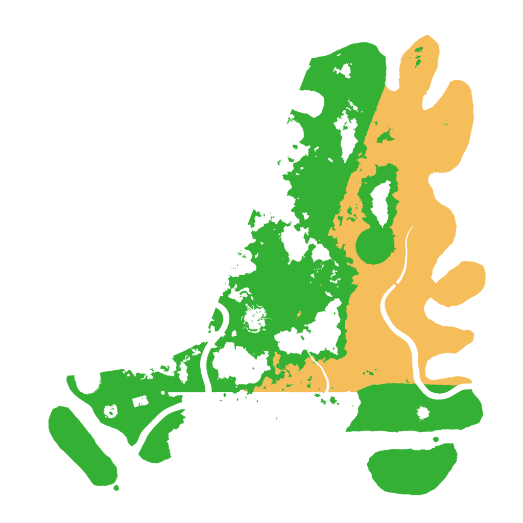 Biome Rust Map: Procedural Map, Size: 3800, Seed: 1851