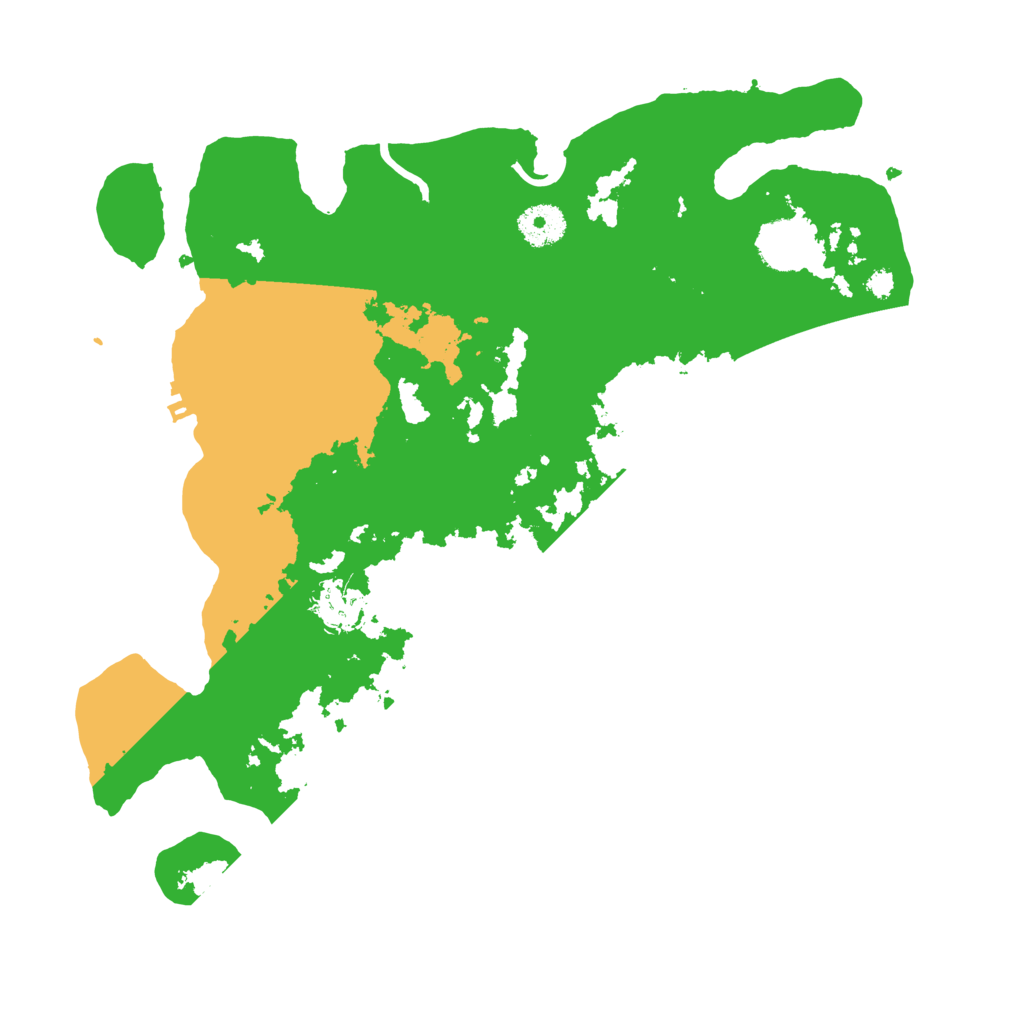 Biome Rust Map: Procedural Map, Size: 3500, Seed: 91351443