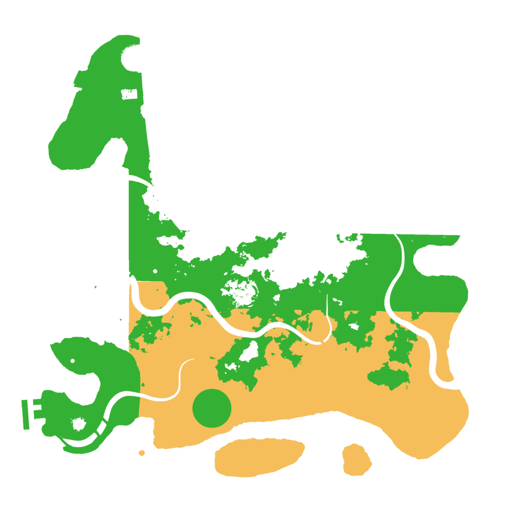 Biome Rust Map: Procedural Map, Size: 3500, Seed: 54906721