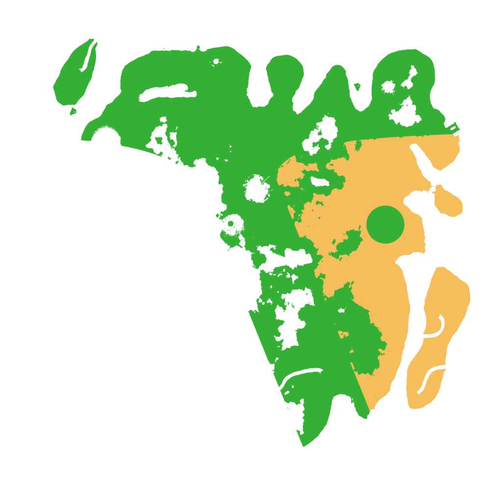 Biome Rust Map: Procedural Map, Size: 3500, Seed: 27779559