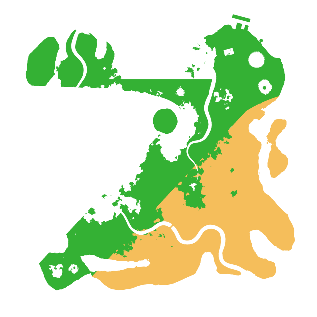 Biome Rust Map: Procedural Map, Size: 3500, Seed: 807348361