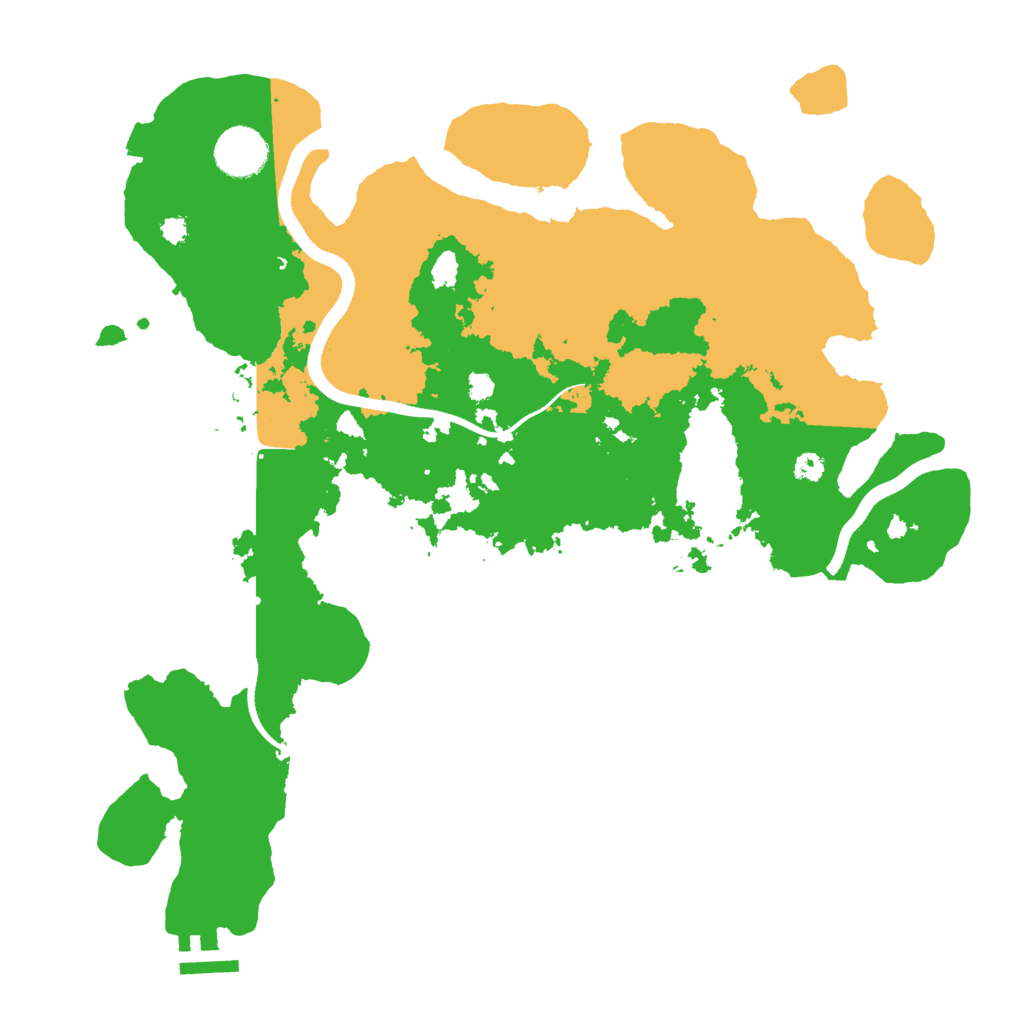Biome Rust Map: Procedural Map, Size: 3500, Seed: 10055990