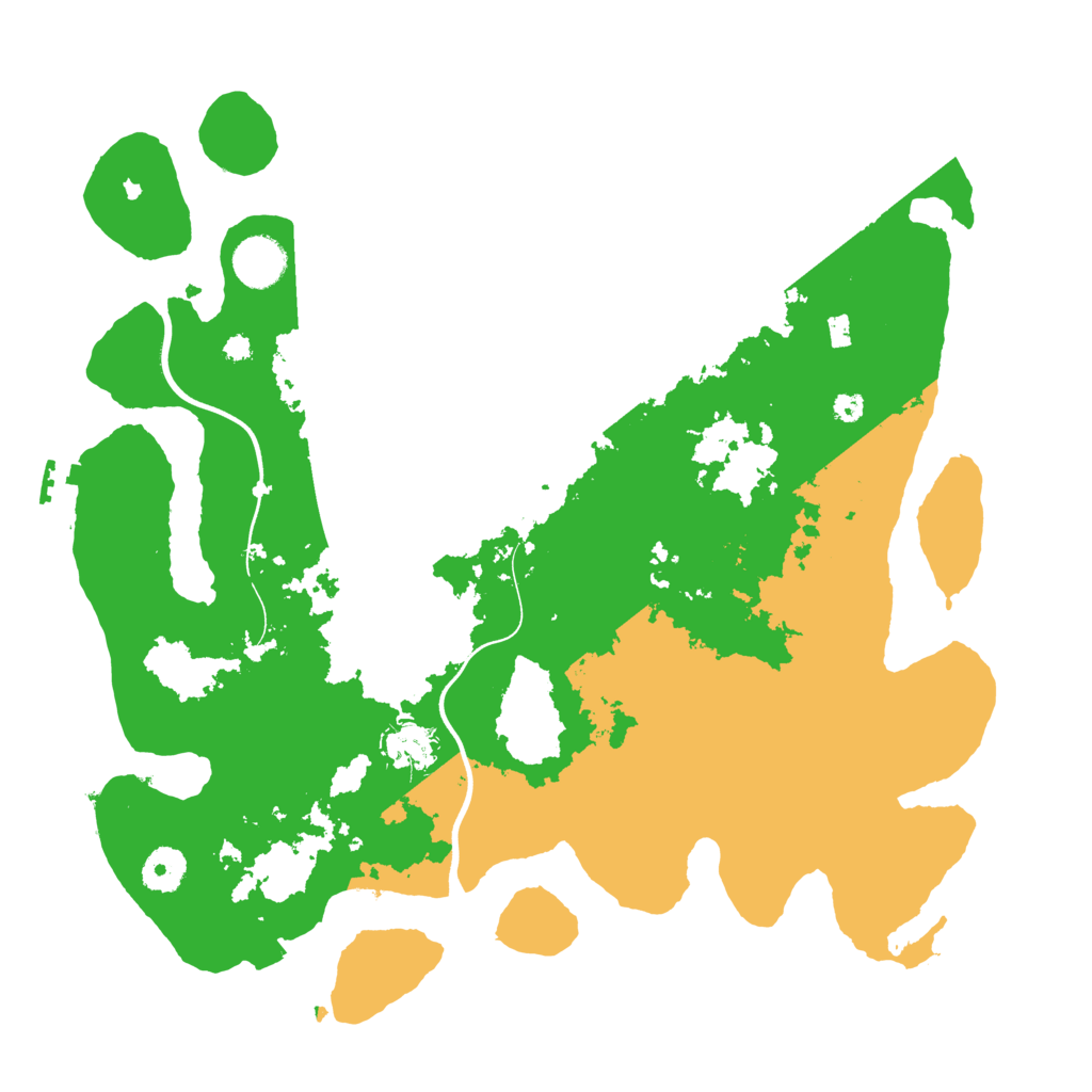 Biome Rust Map: Procedural Map, Size: 3700, Seed: 223251445